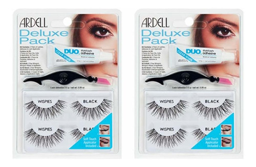 Ardell Deluxe Pack Wispies Pestañas Postizas, 2 Pares X 2 P