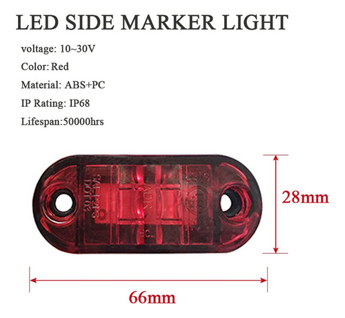 Luces De Señal Exteriores Automotrices 16pcs Para Remolque,