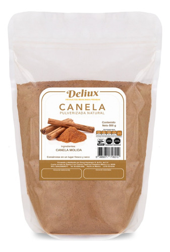 Canela Molida En Polvo 100% Natural 500g Deliciosa