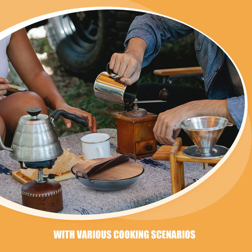 Wok De Ferro Em Miniatura Com Tampa Dollhouse Kitchen Mini C