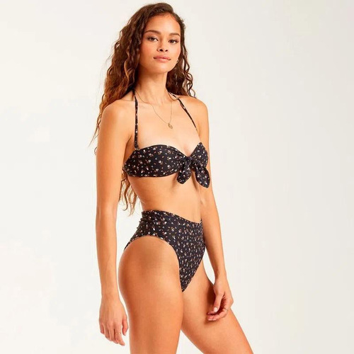 Bikini Sosten Tropic Moon Tie Fron Multicolor Mujer