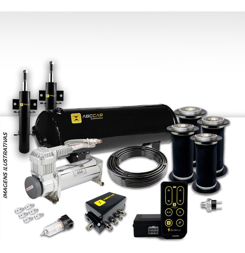 Kit Suspensão A Ar Stage 1 - 10mm Abccar Ford Ka+ 15/19