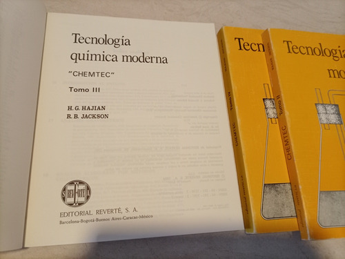Libro. Tecnología Química Moderna Tres Ejemplares (Usado)