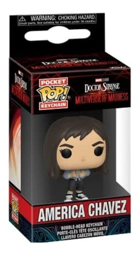 America Chavez Keychain Funko Pop Blu