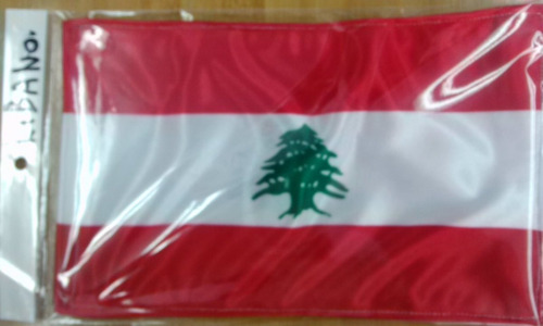 Bandera De Libano .90x1.55 Mts Poliester Satinado