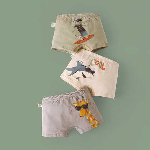 Calzoncillos Bóxer De Algodón Con Dibujos Animados Para Niño