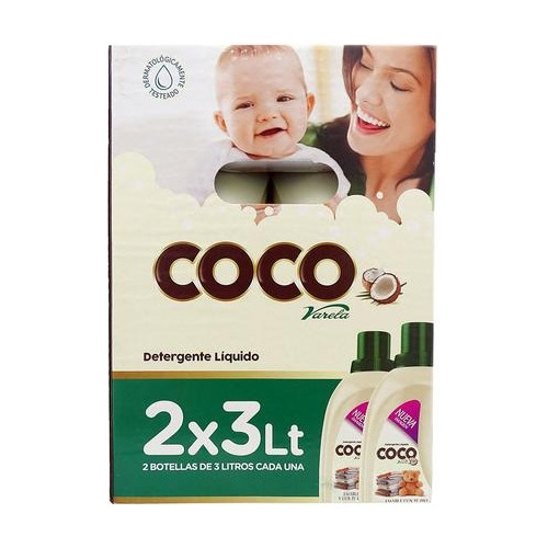 2 Jabon Detergente Coco  X 3l