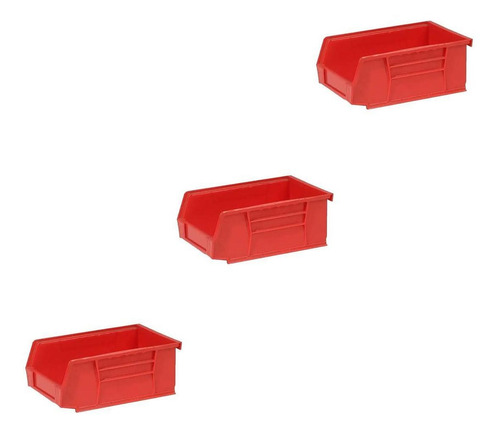 Organizador De Colores, Mxdlo-012, 3pzas, 23.5x37x18c Color Rojo
