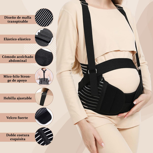 Faja Para Embarazadas Soporte Maternal Con Chaleco Ajustable