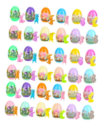 Huevos De Pascua Precargados Rellenos Para 36 Piezas