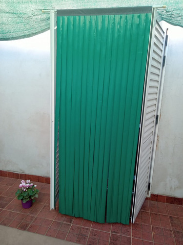 Cortina Tiras Plásticas Doble Hilera Ancho 95 Cm X 2 M Largo