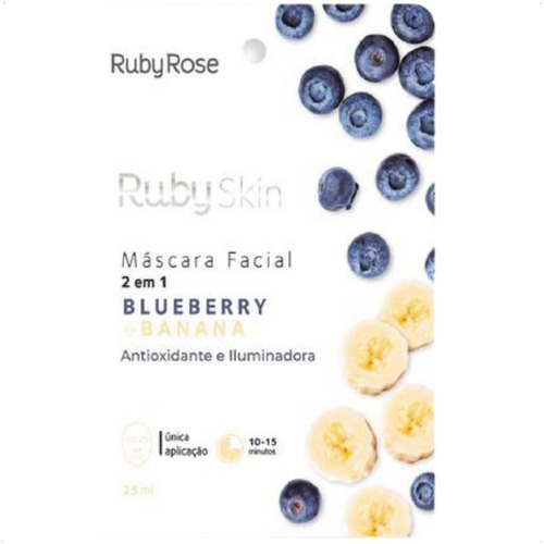 Imagem 7 de 10 de Máscara Facial De Tecido Ruby Skin Ruby Rose