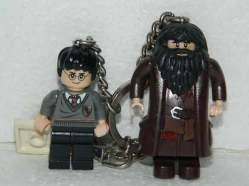 Harry Potter Y Hagrid Llavero Lego Usado Ligeros Detalles