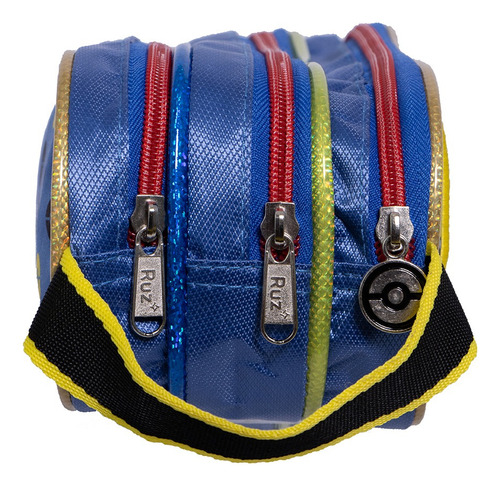 Kit Mochila Pokemon Amigos Lonchera Lap Original Kinder Azul Azul