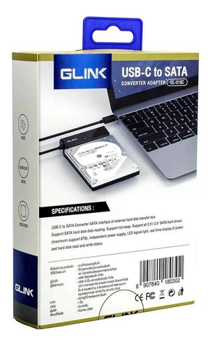 Adaptador Sata A Usb Tipo C Gl-018c Glink