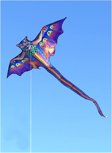 Nuevo Pterodáctilo Cometa 160 Cm Rojo/verde Cometa Dragón De