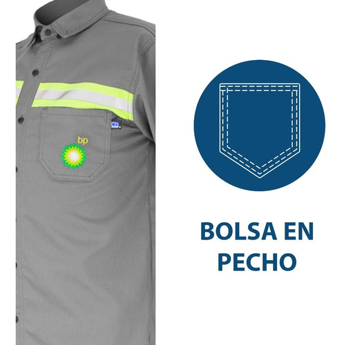 Camisa Bp. Uniforme Para Gasolineras Tallas Extras
