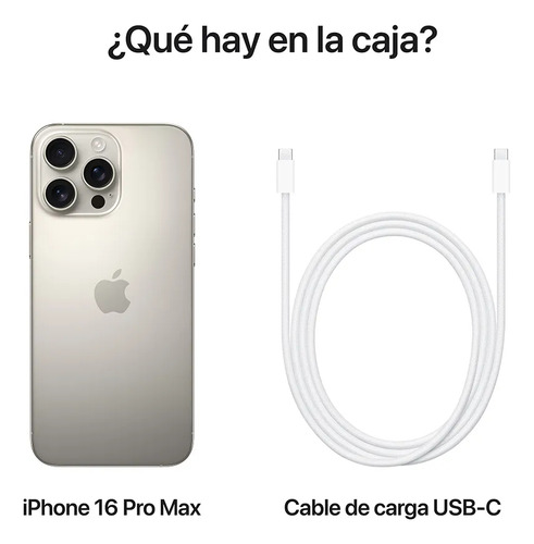 Apple Iphone 16 Pro Max (512 Gb) Nuevo. Natural Titanium