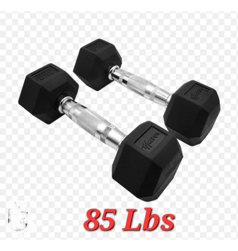 Mancuernas Hexagonales (el Par) De 85 Lbs 