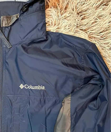 Chamarra Rompevientos Columbia Gorro Plegable Hombre Talla L 999