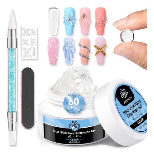 Born Pretty Gel Constructor Para Uñas, Sin Hema, Transparent