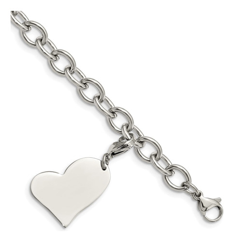 Pulsera Con Forma De Corazón De Acero Inoxidable Con Forma D