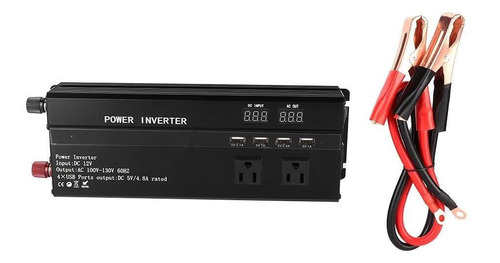 Imagen 2 de 8 de 6000w Dc 12v A Ca 110v Convertidor De Potencia Del Coche Con