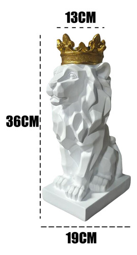 Estatua De León Abstracto De Estilo Europeo, Estatua De