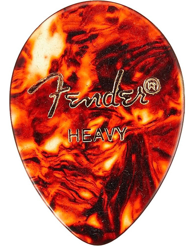 Fender Classic Celluloid Guitar Picks 354 Shape, Tortoise Sh