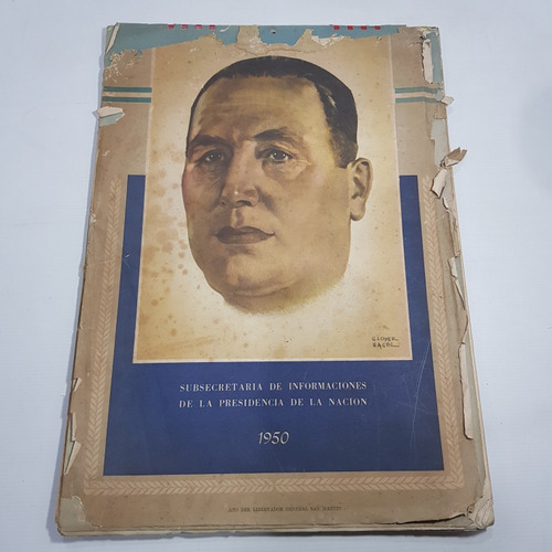 Antiguo Almanaque Perón 1950 Completo Pres Nación Mag 61609