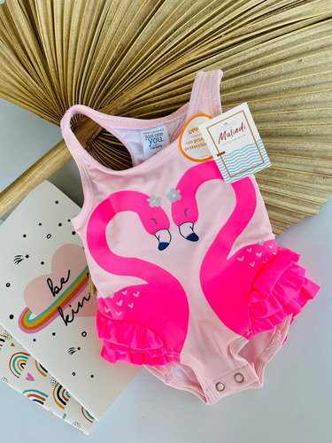 Traje De Baño De Bebé De Flamingos Marca Carters