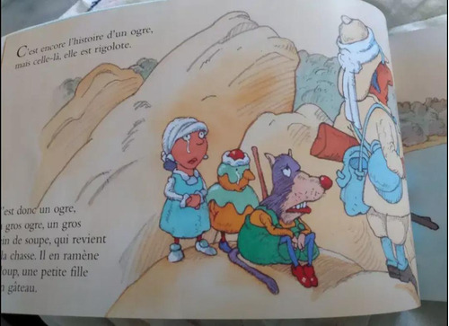 Folleto Infantil De Lectura  En Idioma Francés 