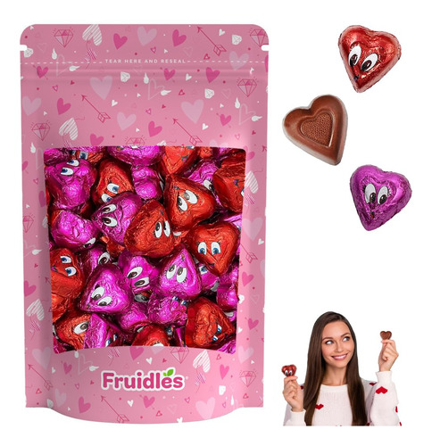 Corazones De Chocolate Con Leche De San Valentin, Corazones 