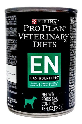 Alimento Pro Plan Veterinary Diets EN Gastroenteric para perro adulto todos los tamaños sabor mix en lata de 380g