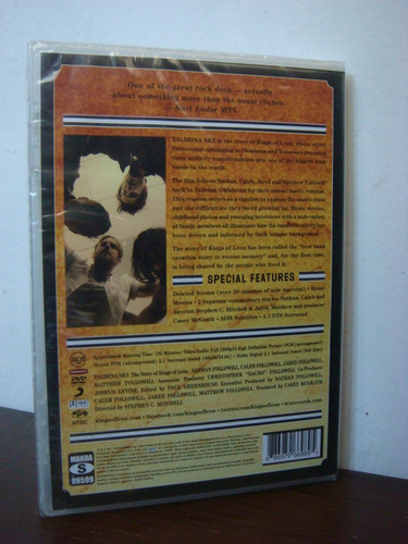 Talihina Sky - The Story Of Kings Of Leon, Documentary * Dvd Estándar