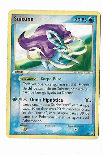 Carta Pokémon Suicune Shiny Lendário Destinos Brilhante