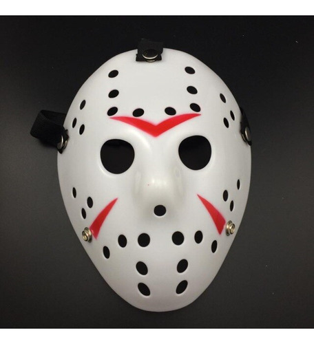 Máscara Do Jason Sexta Feira 13 Luxo Clássica Branca
