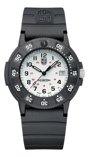 Luminox  Reloj De Hombre Navy Seal Con Esfera Blanca Y Corre