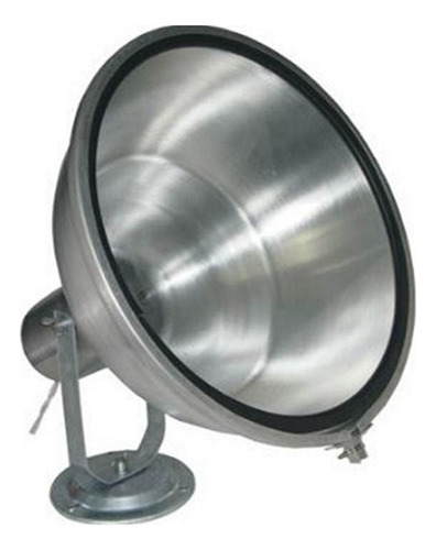 Projetor Aluminio Para Lampada Olivo 200w. Com Vidro