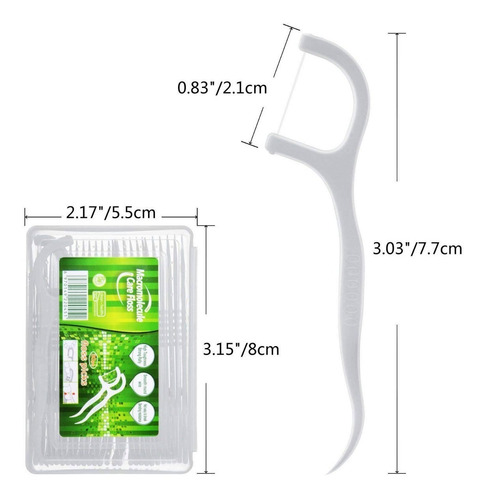 Imagen 6 de 7 de Pak De 180 Unidades Dental Floss Hilo Interdental Dientes