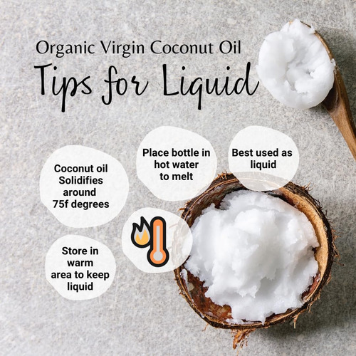 Aceite De Coco Orgánico Virgen 240ml Prensado En Frío