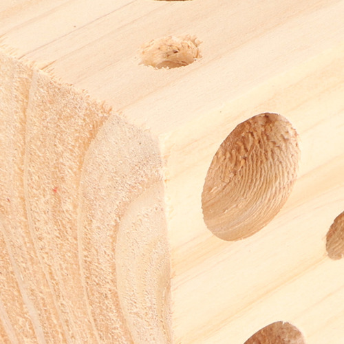 Juguete Block Bird Forrajear Y Triturar Madera Para Masticar