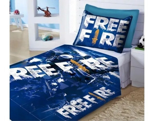  Cubre Cama + Funda  Free Fire