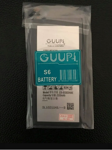 Bateria Pila Samsung S6 Calidad Original Tienda Fisica