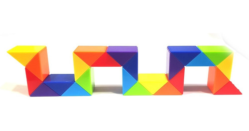 Cubo Rubik Snake Culebra Stickerless Multicolor 24 Segmentos