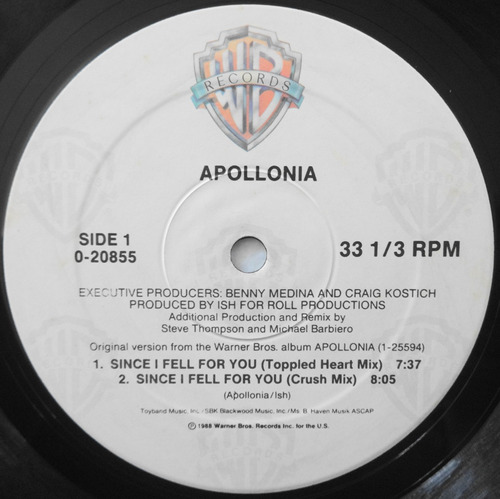 Apollonia Since I Feel For You Disco Importado