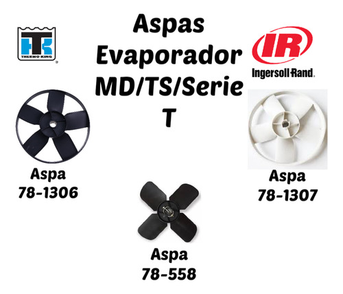 Thermo King Aspas Unidades Md/ Ts/ Serie T