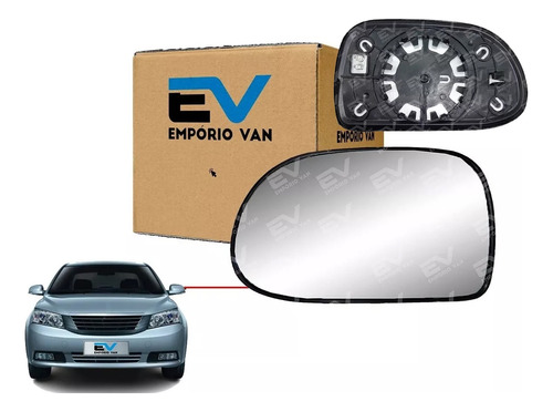 Lente Retrovisor Com Base Le Geely Ec7