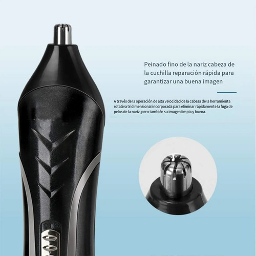 Rasuradora Maquina Afeitadora De Barba Y Cabello Kaiwei C555 Negro