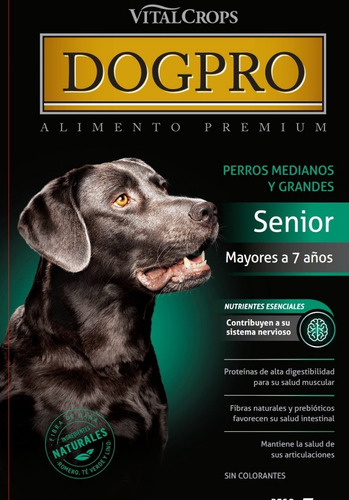 Alimento Vitalcrops Dogpro Senior X 15 Kg